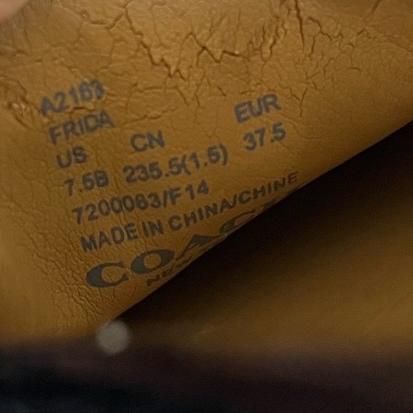 Coach Frida Black Signature Logo Loafer Size 7.5 - Picture 8 of 11